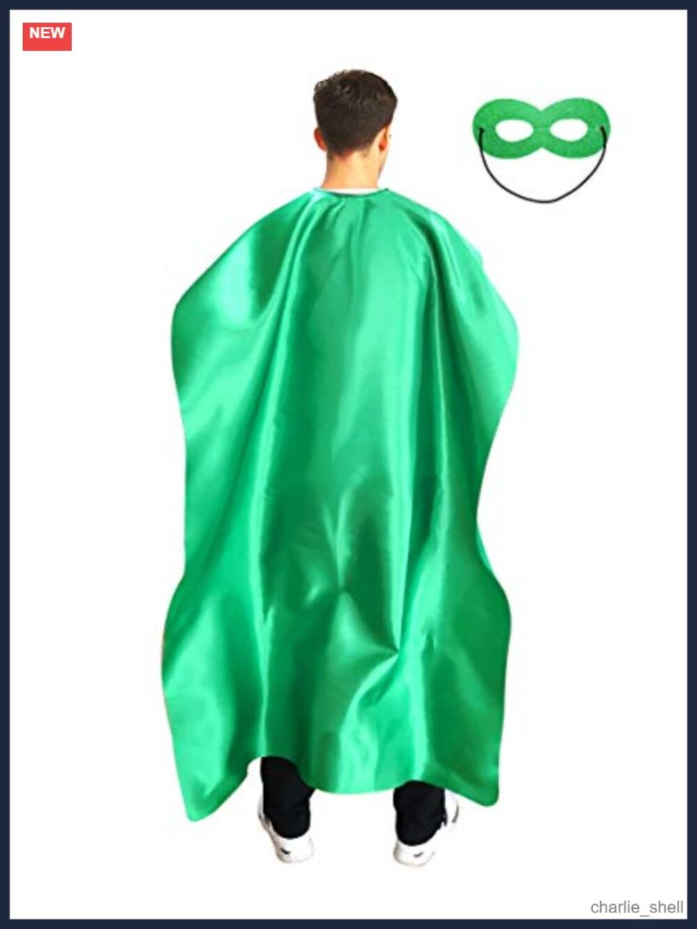 Adult Superhero Cape and Mask Set Polyester Halloween Party Dress Up